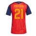 Maillot de foot Espagne Mikel Oyarzabal #21 Domicile vêtements Femmes Monde 2026 Manches Courtes